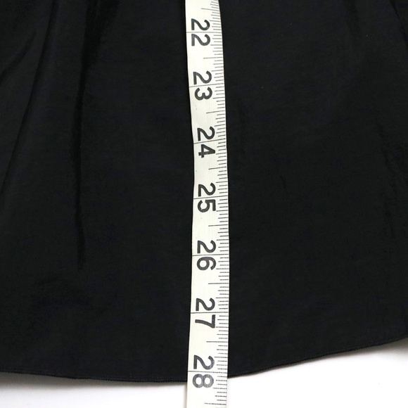 Proenza Schouler Women's Size S Black Nylon Parachute Pleated Midi Skirt Belt - Picture 8 of 11